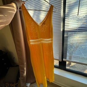 H&M Yellow Midi Dress
